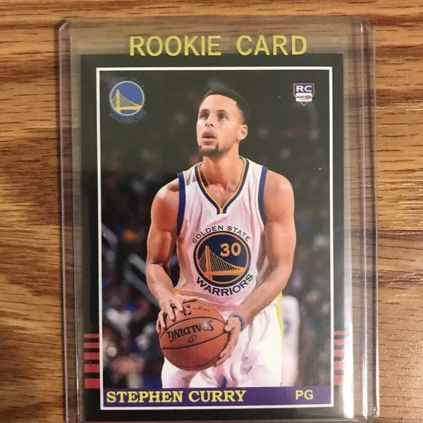 2009-10 Stephen Curry ACEO ROOKIE Retro Fleer Style Golden State Warriors RC