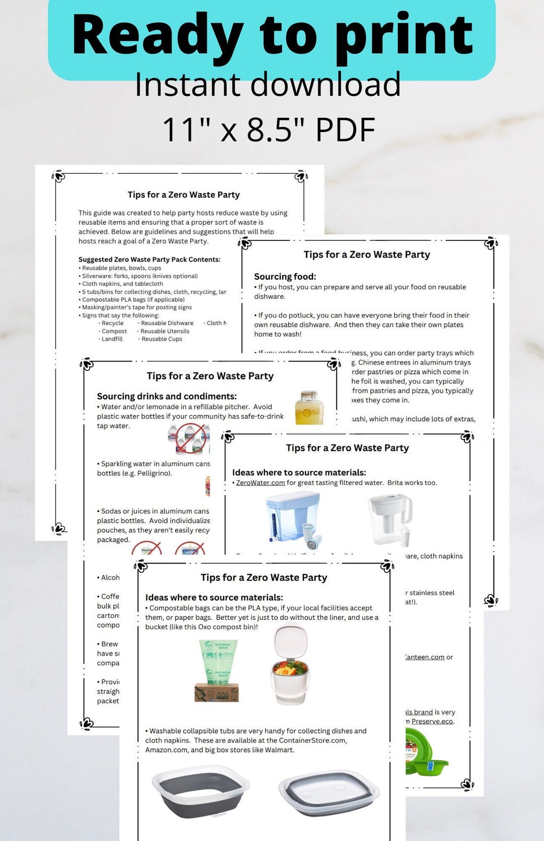 Tips for a Zero Waste Party Etsy