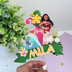 Moana Cake Topper, Moana Birthday Theme, Moana Birthday Party, Moana Party Decorations, Moana Custom Cake Topper.