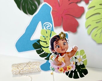 Moana Geburtstagspaket, Moana Cake Topper, Moana Geburtstagsthema, Moana Geburtstagsparty, Moana Party Dekoration, Moana Custom Cake Topper.
