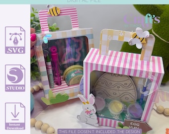 Acrylic Paint box and Activity Coloring Box | SVG and .Studio files | Silhouette cut files | Cricut cut files | Digital Files | Cutting File