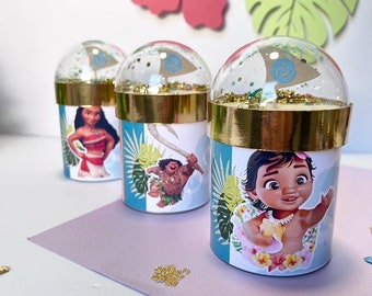 Regalos de fiesta de Moana, tema de cumpleaños de Moana, fiesta de cumpleaños de Moana, decoraciones de fiesta de Moana, decoración de cumpleaños de Moana, Pringles personalizados de Moana.