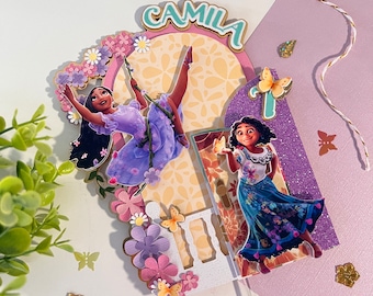 Encanto Cake Topper, Isabella Cake Topper, Mirabel Cake topper, Encanto Birthday Theme, Encanto Birthday Party, Encanto Party Decorations.