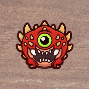 Cacodemon Cutey Sticker | Original Artwork | Doom Eternal | Sticker