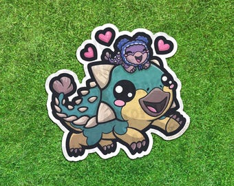 Smooth N' Bumpy | Chaos Theory | A Dinosaur Show | Silly Dino Sticker