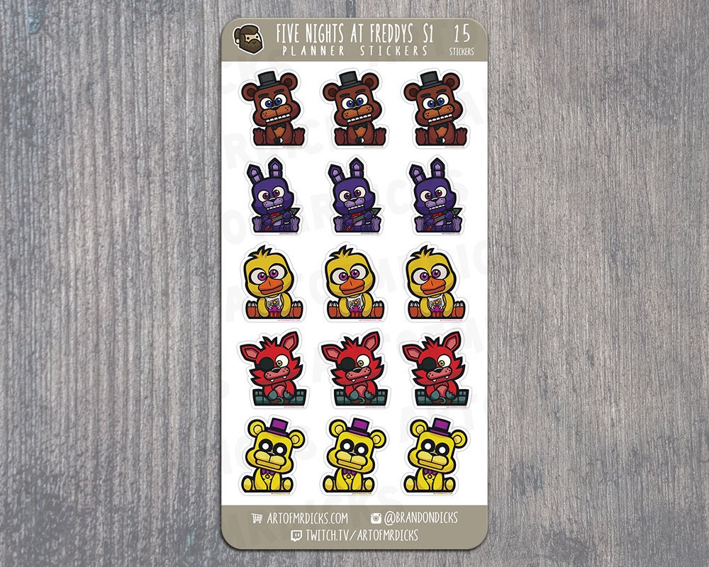 FNAF Foxy Sticker Sticker for Sale by NebulaDunes