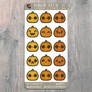 Pumpkin Planner Stickers | Planner Stickers | Fall Stickers | Pumpkin Patch