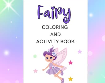 Woodland Fairy Coloring Puzzle and Activity Book for Ages 5 - 8