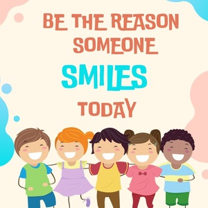Positive Affirmation Download Printable Be the Reason Someone Smiles ...