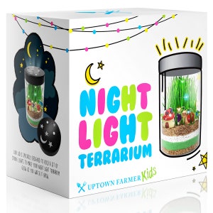 Terrarium Kit for Kids - Light Up Terrarium Kit for Kids Garden Kit STEM Toy DIY Terrarium   Science Kit for Kids