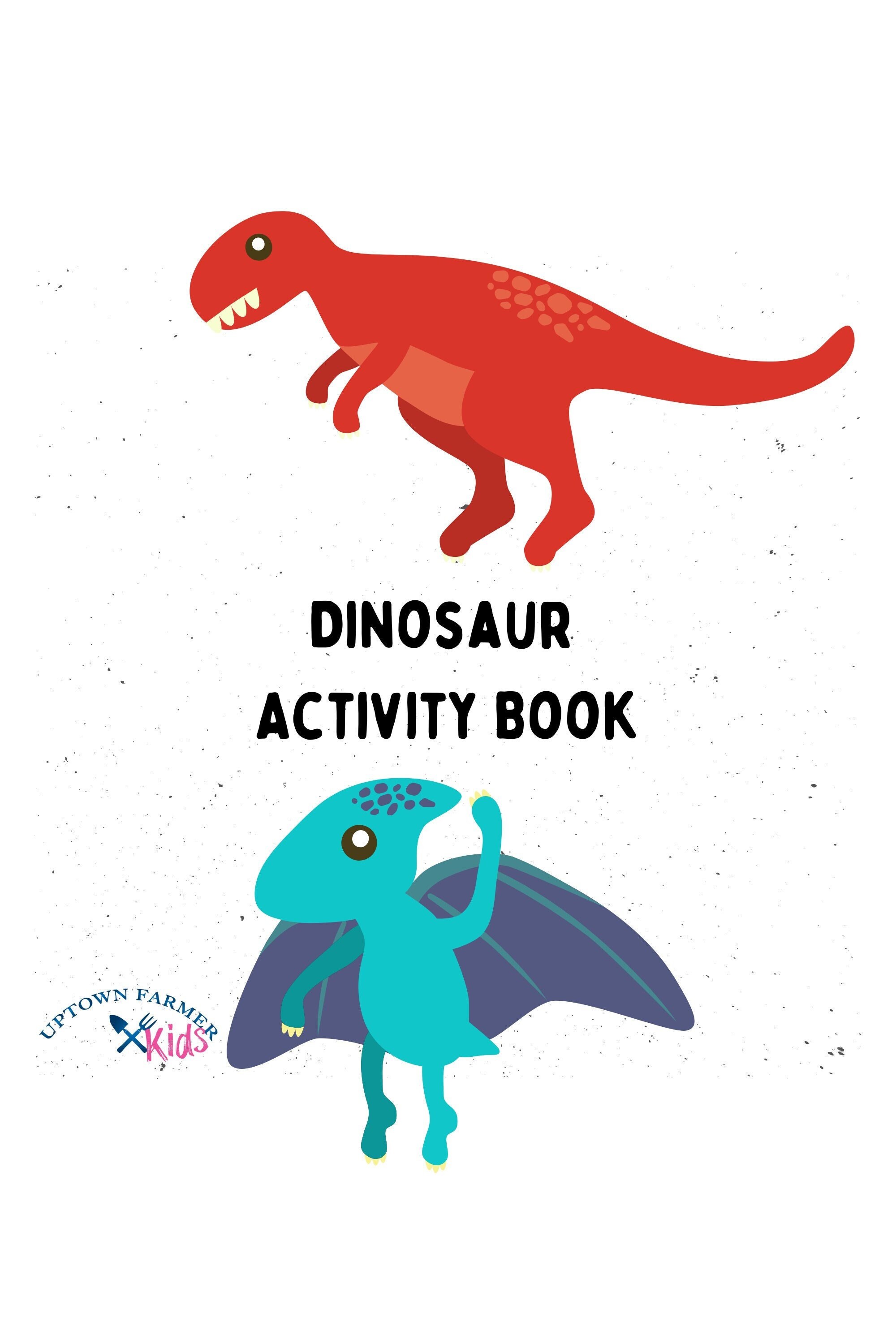 Printable Dinosaur Coloring and Activity Book for Ages 58 Fun