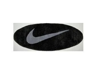 Sneaker rug, sneaker merch, nike rug, off white, nike logo