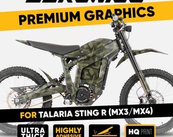 Talaria Sting MX3 MX4 Graphics kit CAMOX ORIGINAL Decal Vinyl Wrap Sticker kit camouflage camo