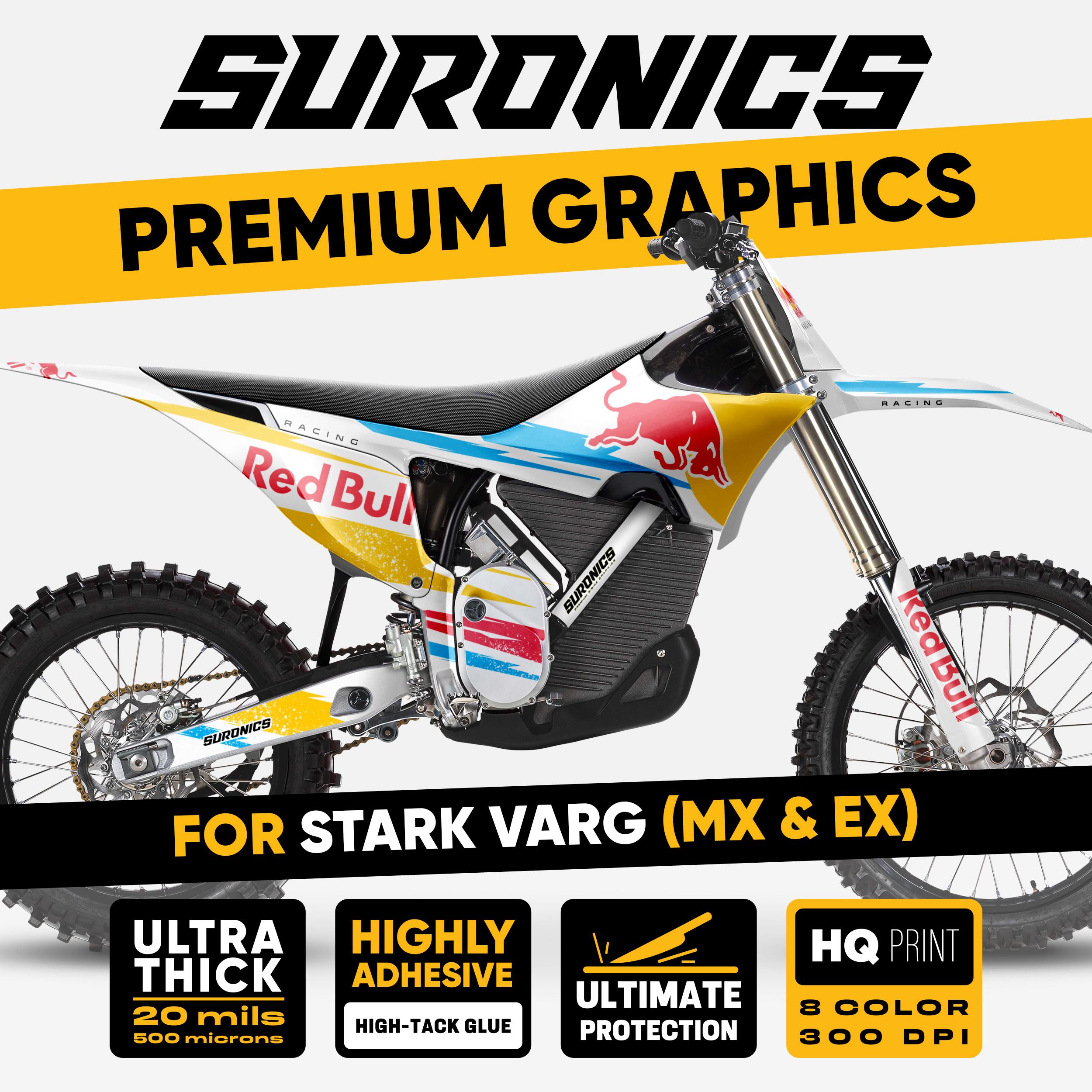 Stark Signature Sticker Stark Varg MX EX Graphics Kit Original BULL White Decals Wrap Stickers ...
