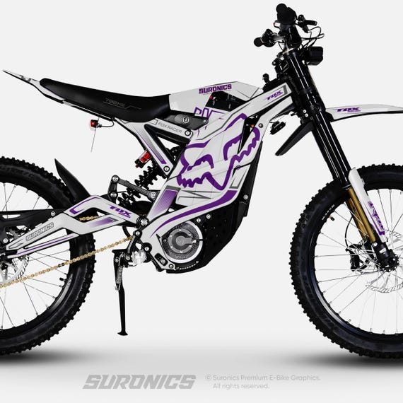 79bike Falcon Pro GT M Graphics Kit FOX RACER White Purple Decals