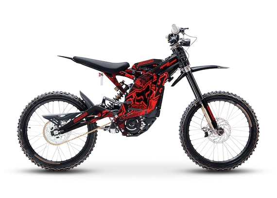 Suronics FOX SPEED RIDER Black & Red Graphics Kit for Surron