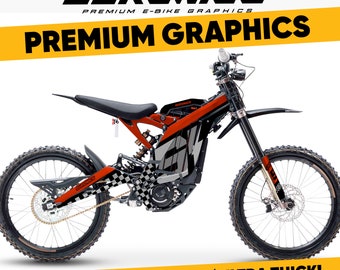 Suronics CHECKZ Graphics kit for Surron LightBee X, Segway X160 / X260, decal vynil wrap sticker