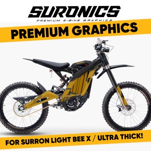 Sur ron LightBee X graphics kit - HALF MUSTARD Graphics kit for Surron , Segway X160 / X260, decals stickers Suronics