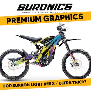 Suronics PACER Grafik-Kit für Surron LightBee X, Segway X160 / X260, Aufkleber aus Vinyl