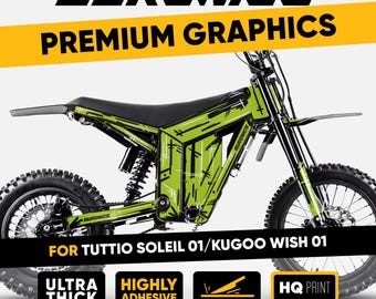Tuttio Soleil 01 Graphics Kit MARKER GREEN Decals Wrap Stickers Kugoo Wish 01