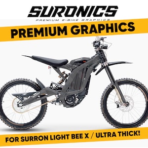 Suronics GREYNER Grafikkit für Surron LightBee X, Segway X160 / X260, Aufkleber aus Vinyl