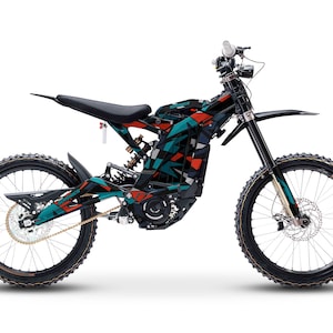 Sur-Ron Light Bee X graphics kit - Crash Graphics kit for Surron , Segway X160 / X260, decals stickers Suronics Blue Red