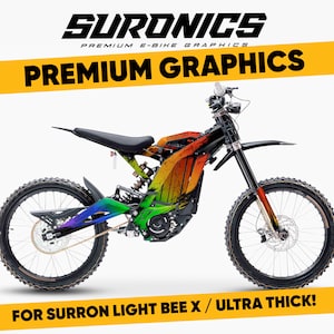 Suronics DIRTY RAINBOW Grafik-Kit für Surron LightBee X, Segway X160 / X260, Aufkleber