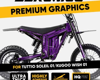Tuttio Soleil 01 Graphics Kit MARKER PURPLE Decals Wrap Stickers Kugoo Wish 01