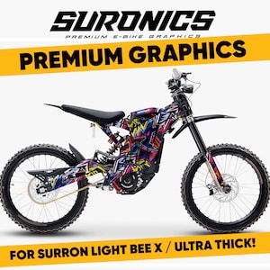 Suronics COLASH Graphics kit for Surron LightBee X, Segway X160 / X260, decal vynil wrap sticker