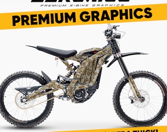 Suronics DIGITAL DESERT Graphics kit for Surron LightBee X, Segway X160 / X260, decal vynil wrap sticker