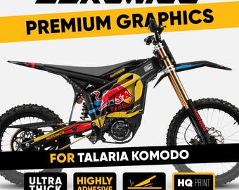 Talaria Komodo Graphics Kit ORIGINAL BULL Black Decals vinyl wrap sticker kit