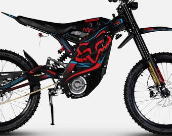 79bike Falcon Pro GT M Graphics Kit FOX RACER Black Red Decals