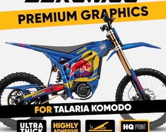 Talaria Komodo Graphics Kit ORIGINAL BULL Blue Decals vinyl wrap sticker kit