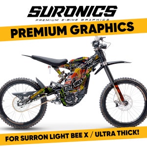 Suronics STICKY Graphics kit for Surron LightBee X, Segway X160 / X260, decal vynil wrap sticker