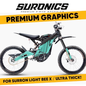 Suronics HALF MINT Grafikkit für Surron LightBee X, Segway X160 / X260, Aufkleber aus Vinyl