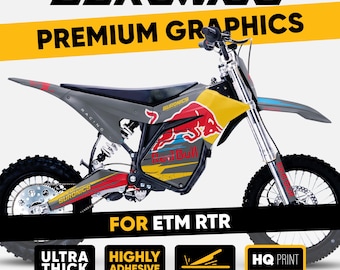 ETM RTR Graphics kit Original Bull Grey Decals Stickers