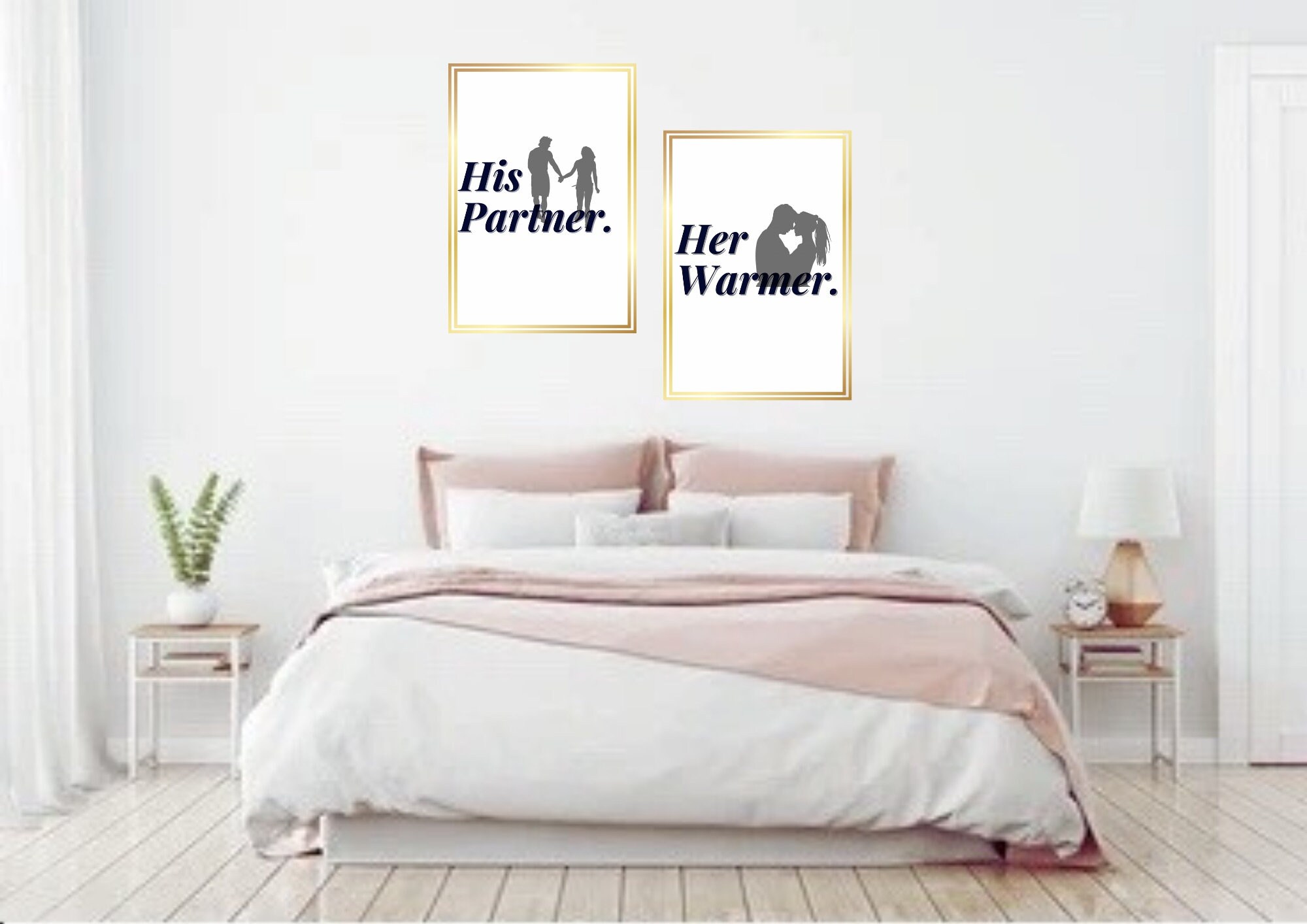His and Her Bedroom Wall Art Digital Download Etsy