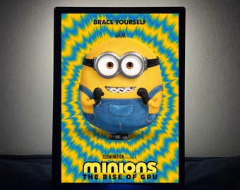 FRAMED MOVIE POSTER Details about   DESPICABLE ME 24" X 36" THE MINIONS - INFOGRAPHIC 