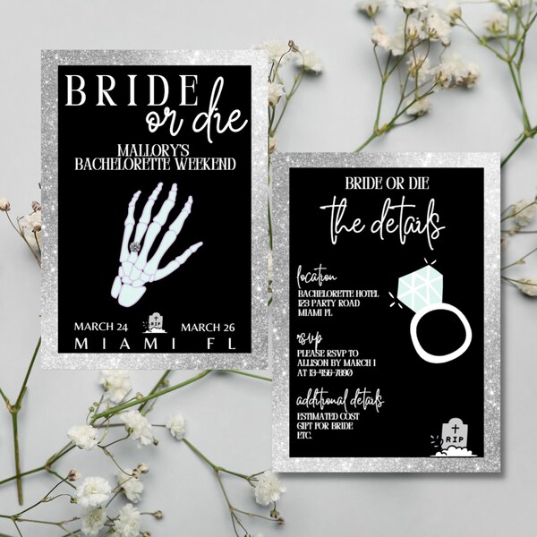Rip to Her Last Name Invitation - Etsy
