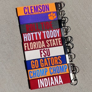 custom college keychain wristlet for any school / college lanyard  / custom keychain  / custom college gift