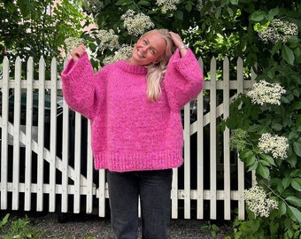 Ella Sweater - English knitting pattern