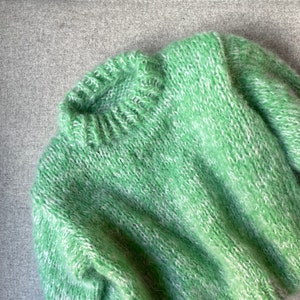 First time sweater / English knitting pattern / women's sweater