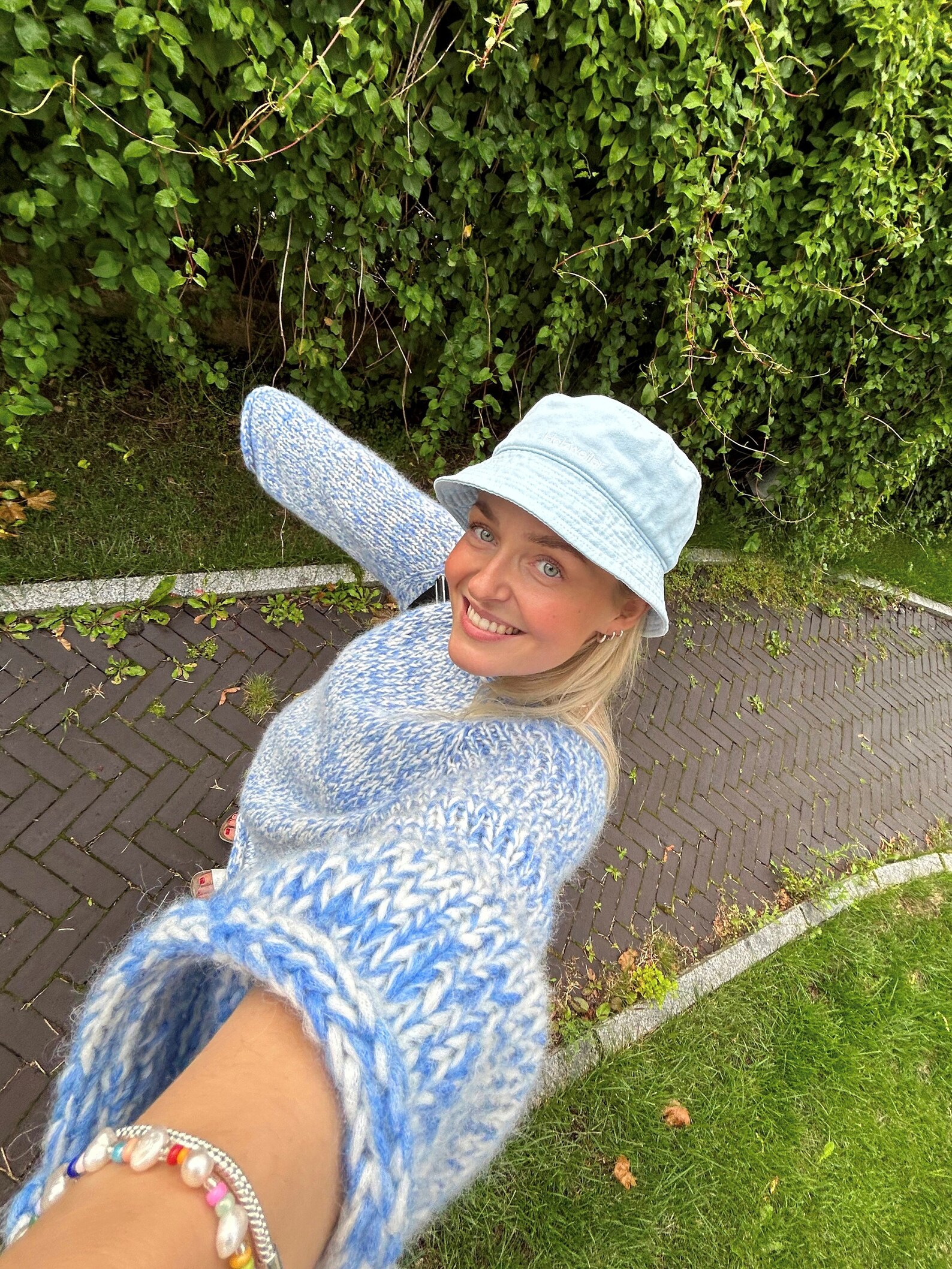 Tessa Crochet Knit Sweater main image 1