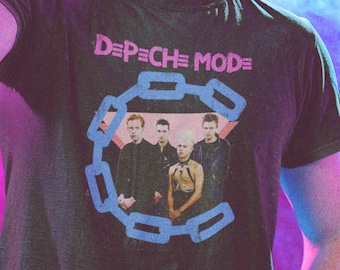Depeche Mode Tshirt 80s Vintage Best Gift T Shirt Man Woman tee shirt free shipping