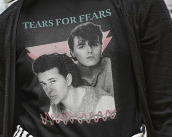 Tears For Fears Tshirt 80s Vintage Best Gift T Shirt Man Woman tee shirt free shipping