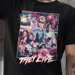 They Live 80s Vintage Best Gift T Shirt Man Woman tee shirt free shipping