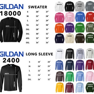 a long sleeved shirt with the words gilan and long sleeves