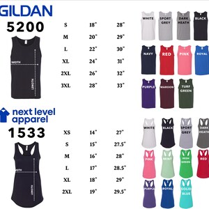 a picture of a women's tank top sizes chart