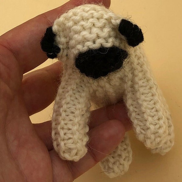 gestrickte Tiere , max. 15 cm, mit Schafwolle gestopft, keine Kunstfasern, Schaf, Wailiser Schaf, Shaun