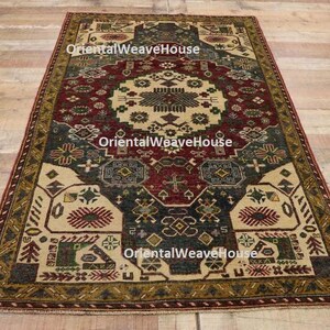 Exquisite Gold Oushak style Hand Knotted Rug 4x6, 5x8, 6x9, 8x10, 9x12, 10x14 ft Handmade Rugs for Living Room - Antique Contemporary rug